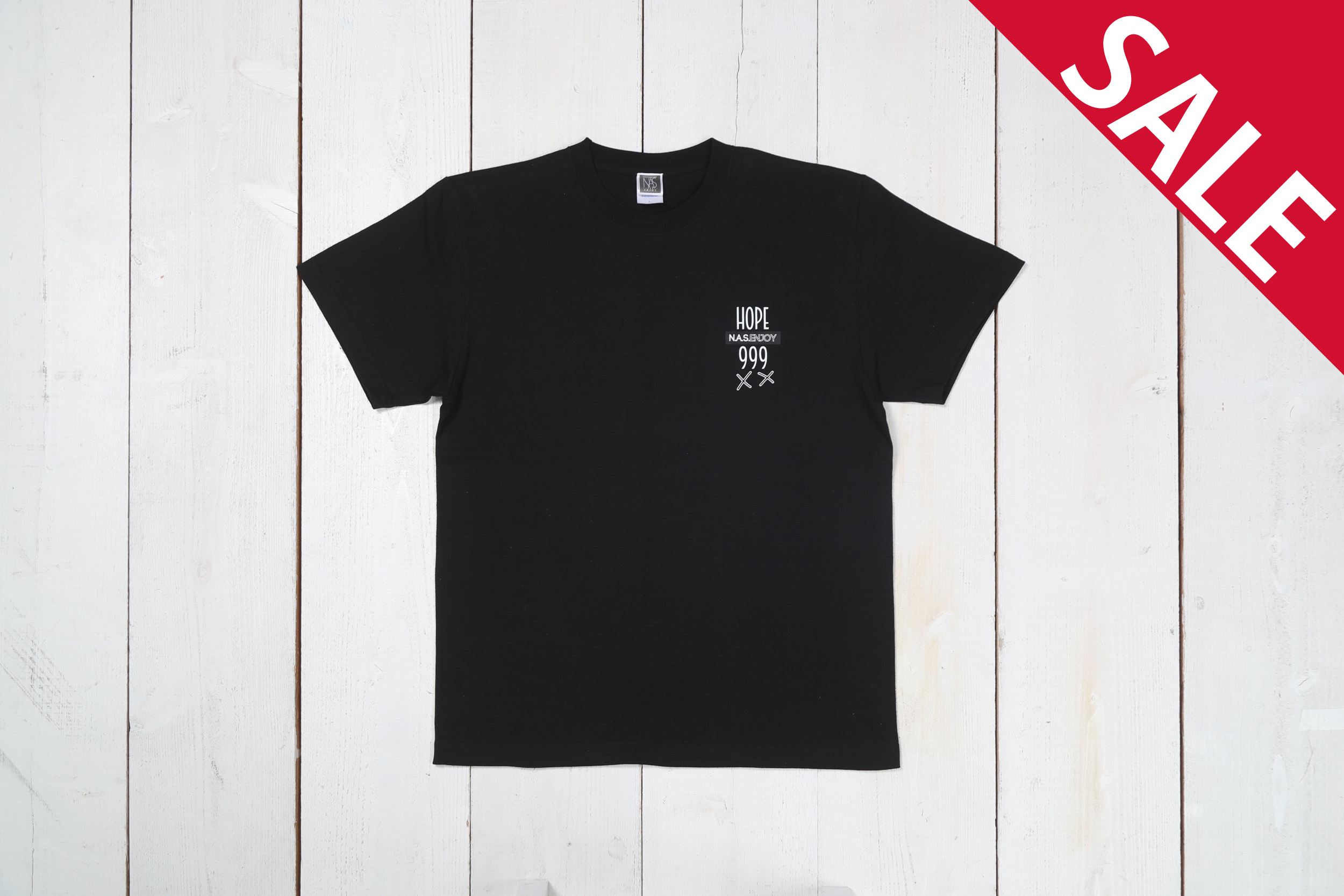 【HOPE 999】5.6 Oz. T shirt/color:BLK