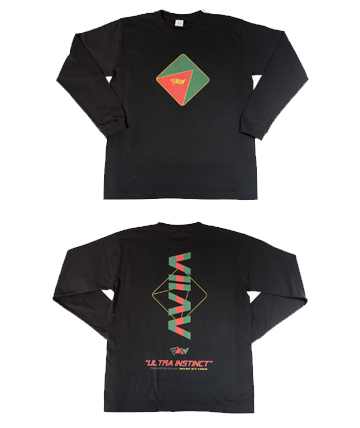 【Seven Art Value】”VIIAV” logo 5.6 Oz. long sleeve T shirt / color: BLACK