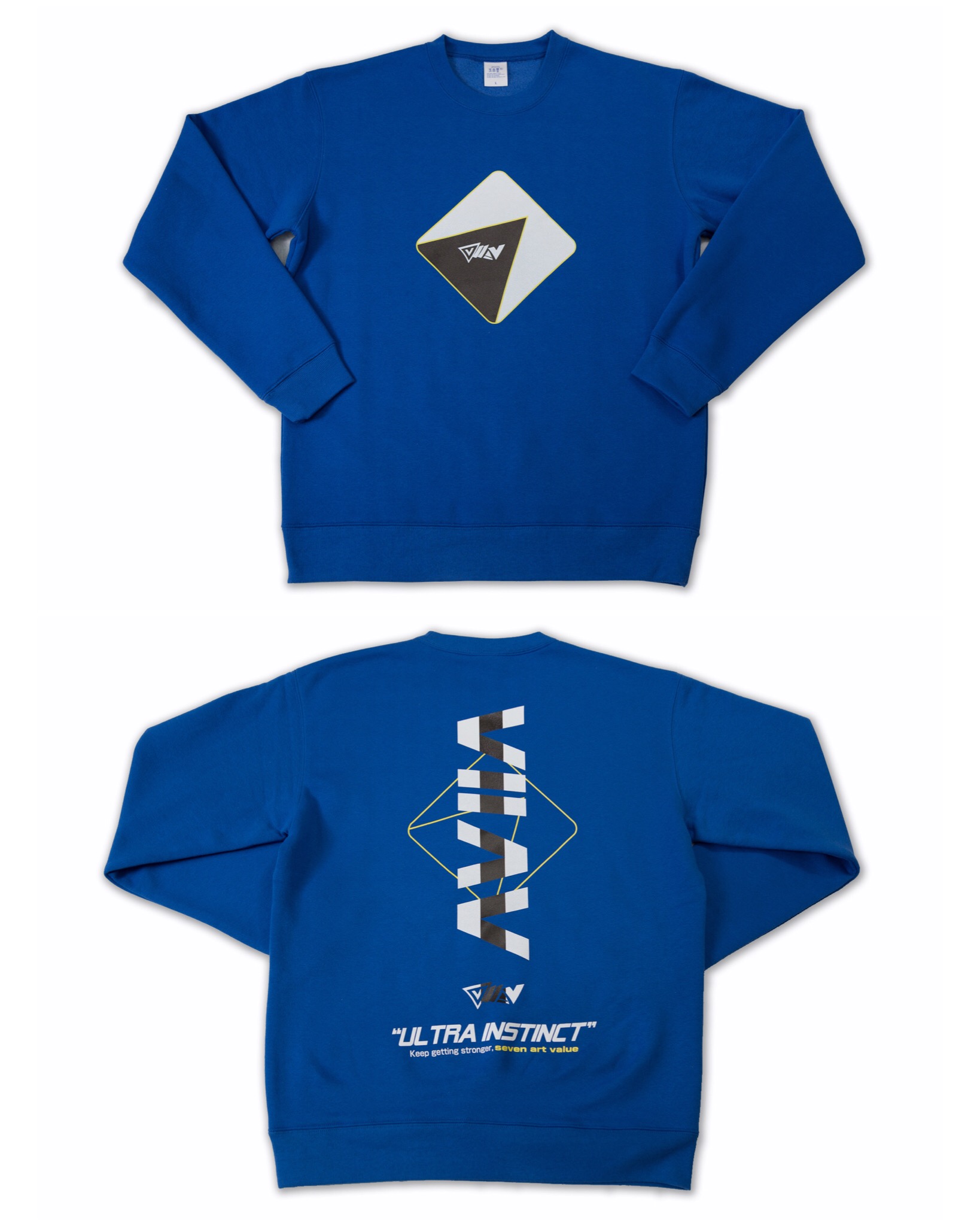 【Seven Art Value】”VIIAV” racing logo 10.0 Oz. crew neck / color: ROYAL BLUE