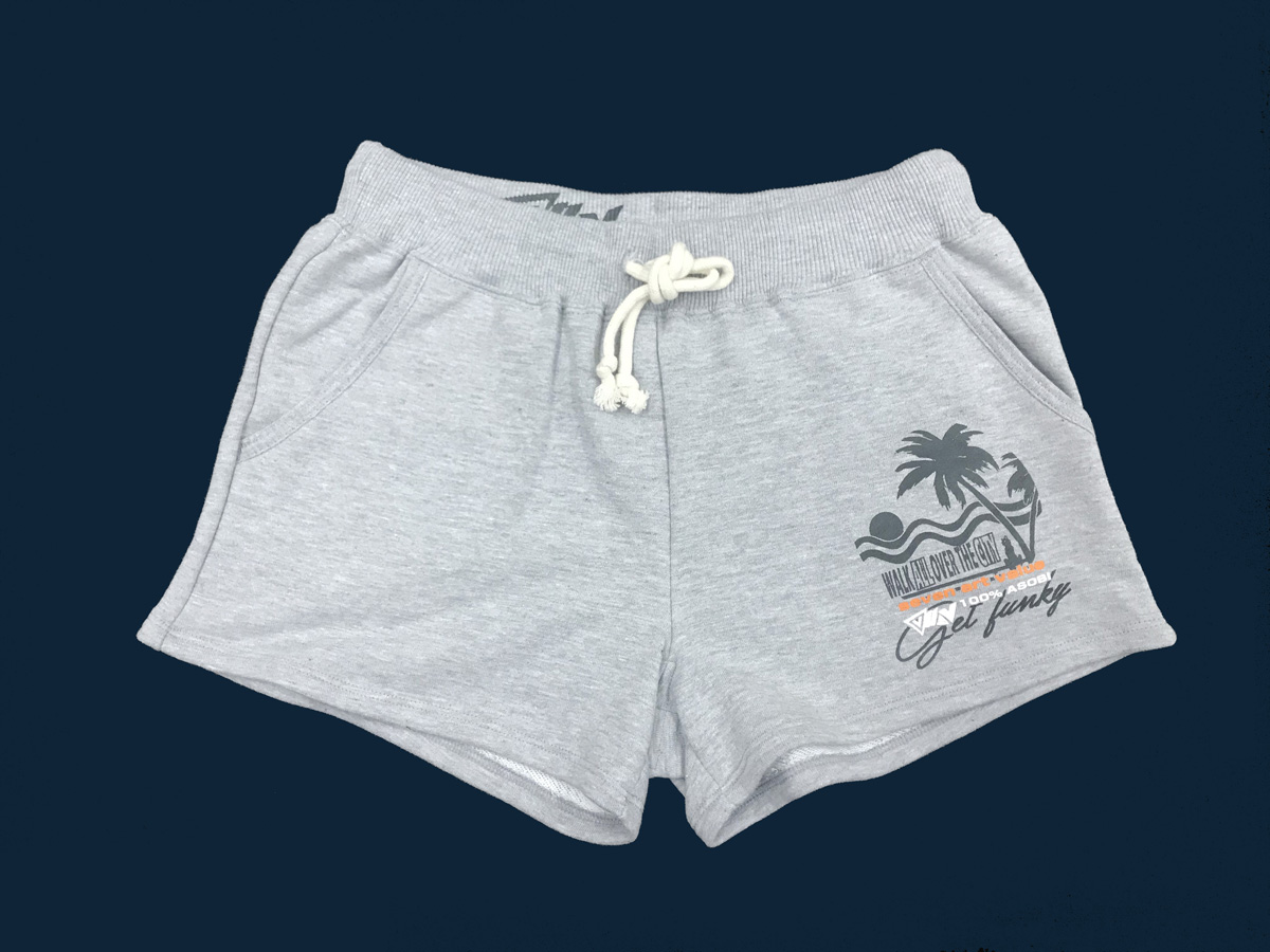 【Seven Art Value】for ladys sweat shorts  // "SUNSET"/ color: mix gray